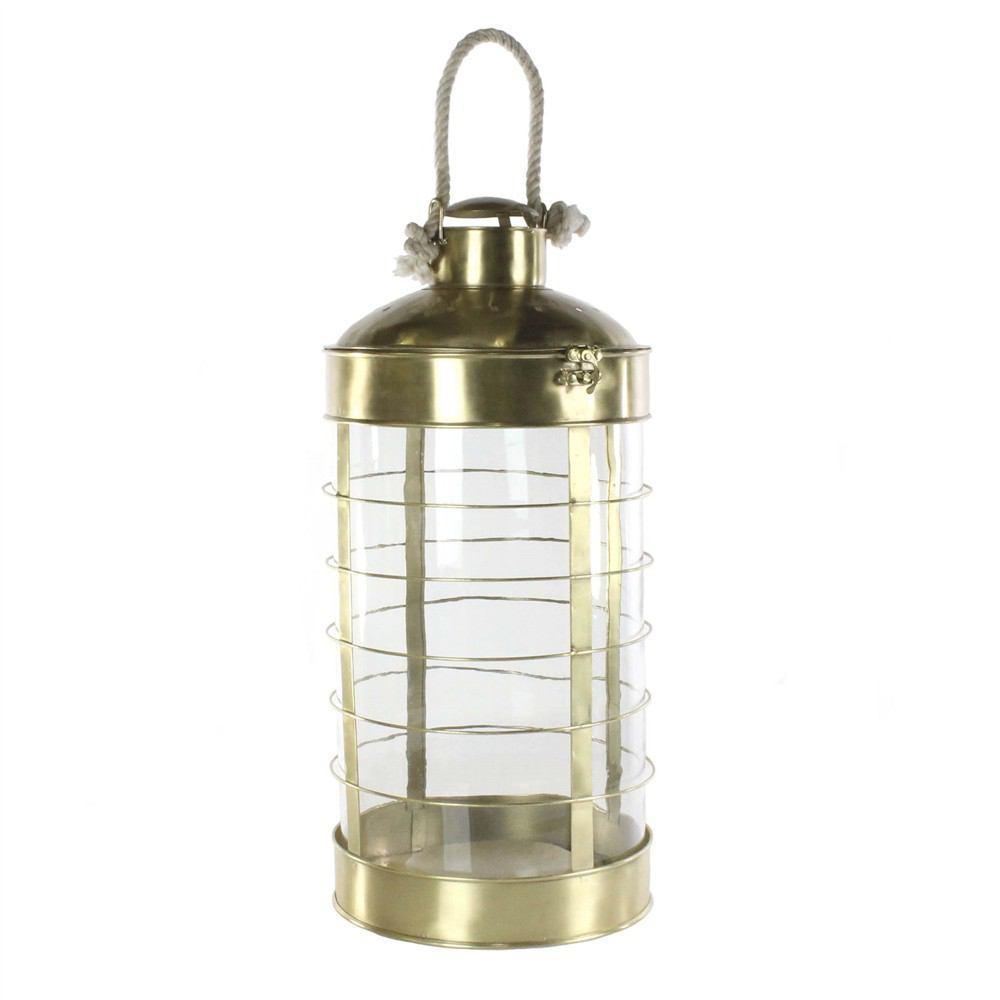 HomArt Caravan Brass Lantern - Antique Brass - Feature Image