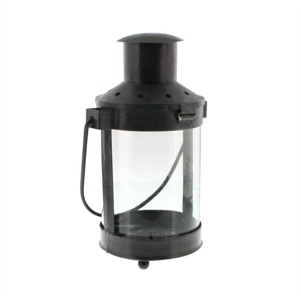HomArt Revere Metal Lantern - Black Waxed - Small - Set of 2