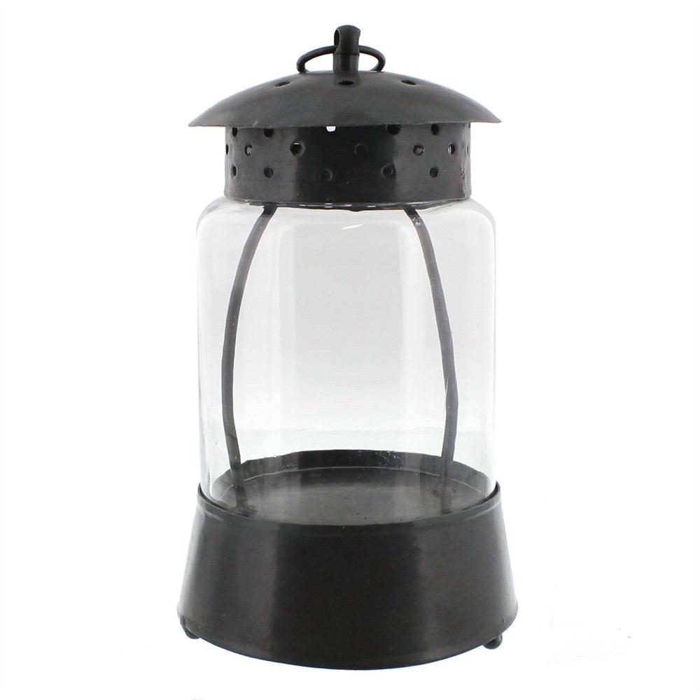HomArt Andra Metal Lantern - Black Waxed - Set of 2 - Feature Image