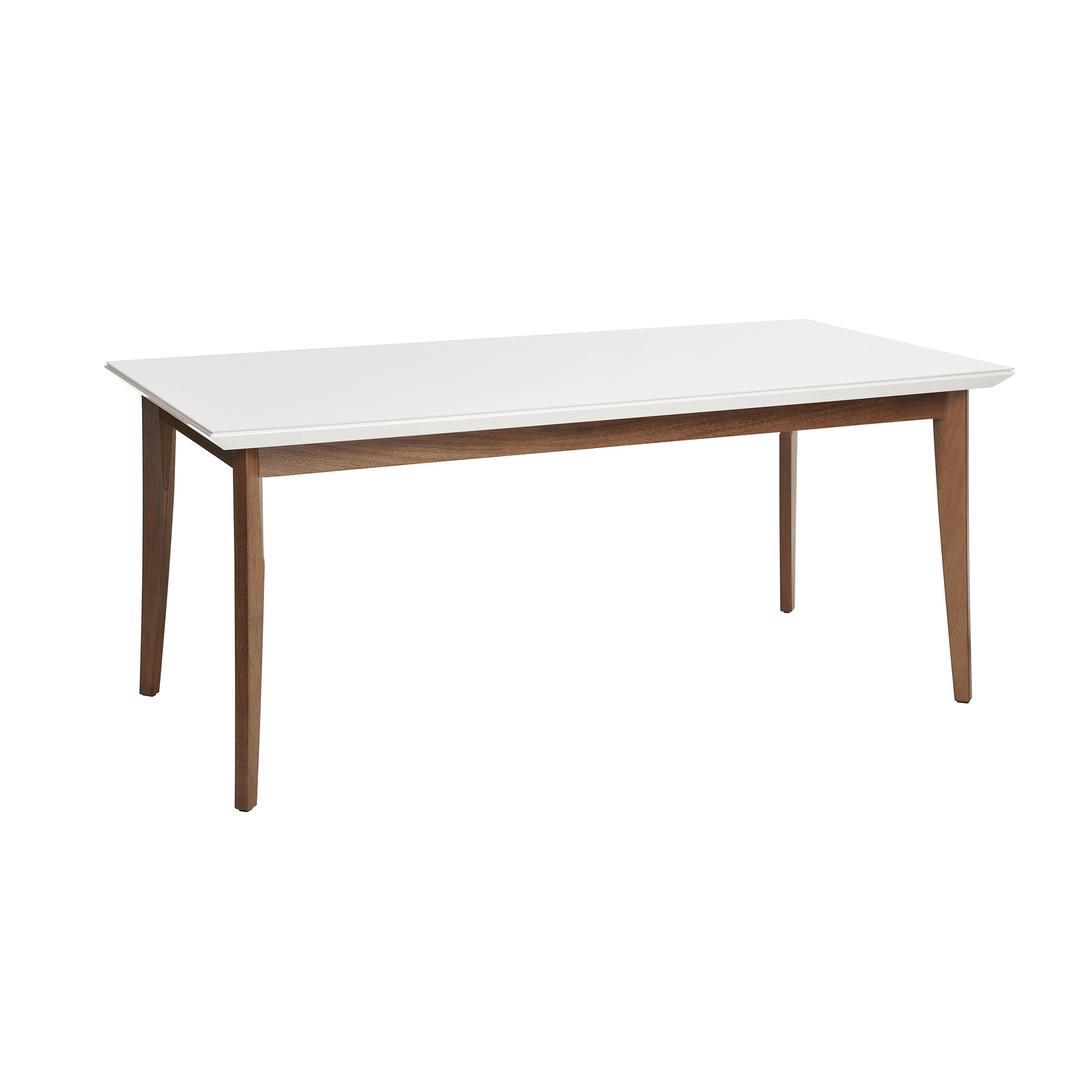 Manhattan Comfort Lillian 62.99" Modern Glass Top Dining Table