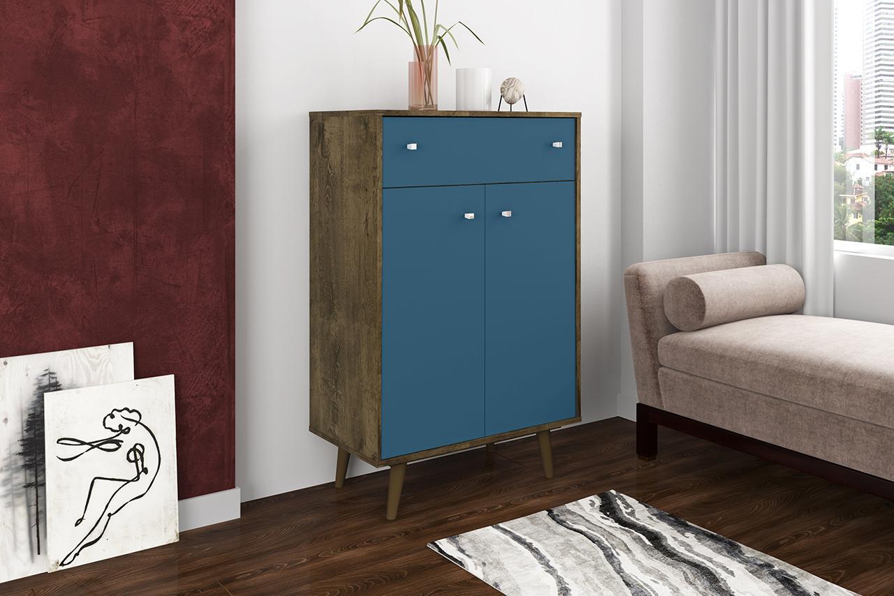 Manhattan Comfort Liberty 1-Drawer 28.07" Storage Cabinet