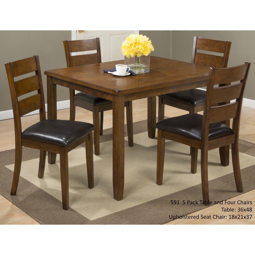 Jofran Plantation 5 Pack Table With 4 Chairs