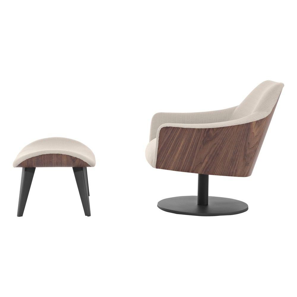 Modloft Henry Lounge Chair and Ottoman