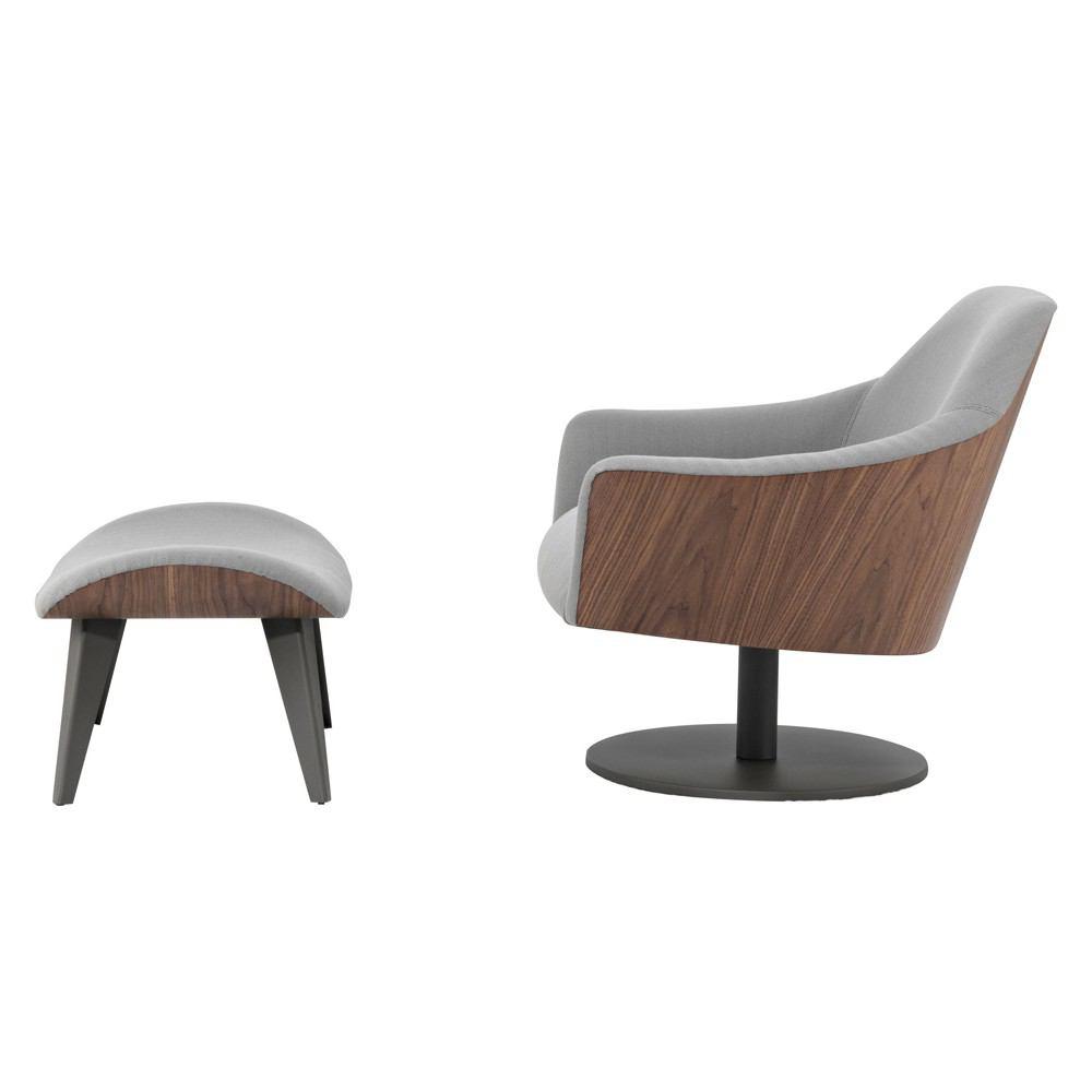 Modloft Henry Lounge Chair and Ottoman
