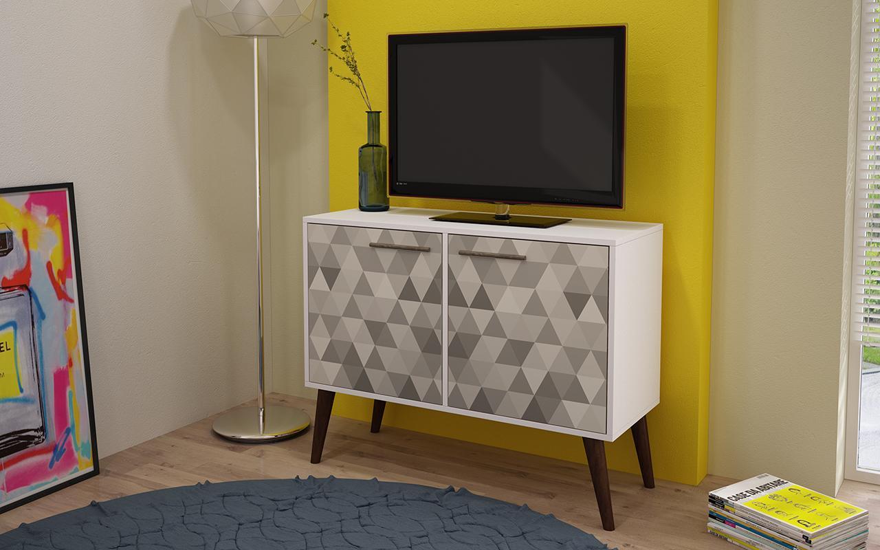 Manhattan Comfort Avesta Geometric 3.0 Side Table