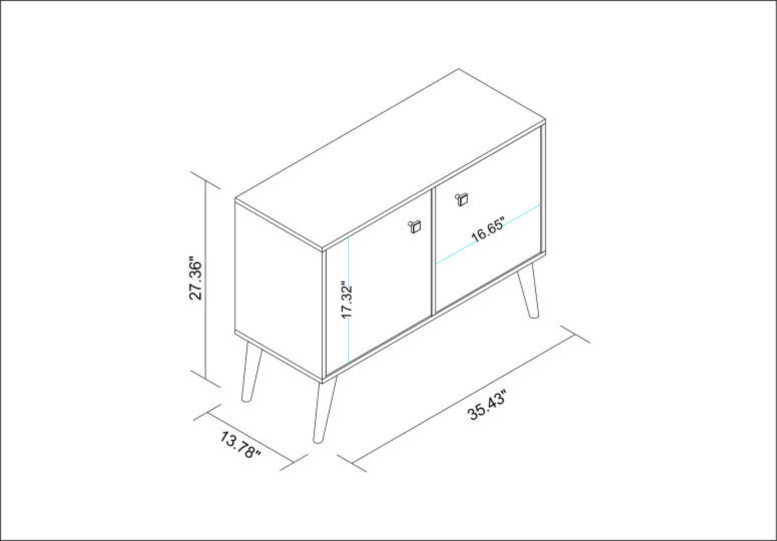 Manhattan Comfort Avesta Geometric 3.0 Side Table