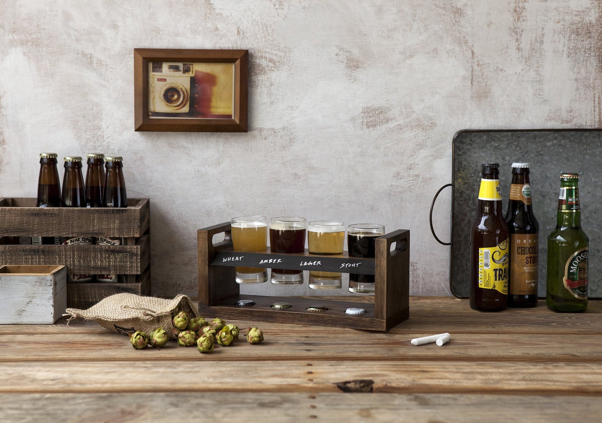 Picnic Time Craft Beer Flight - Set of 2