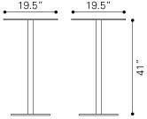 Zuo Dimensional Bar Table