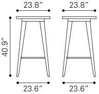 Zuo Titus Bar Table