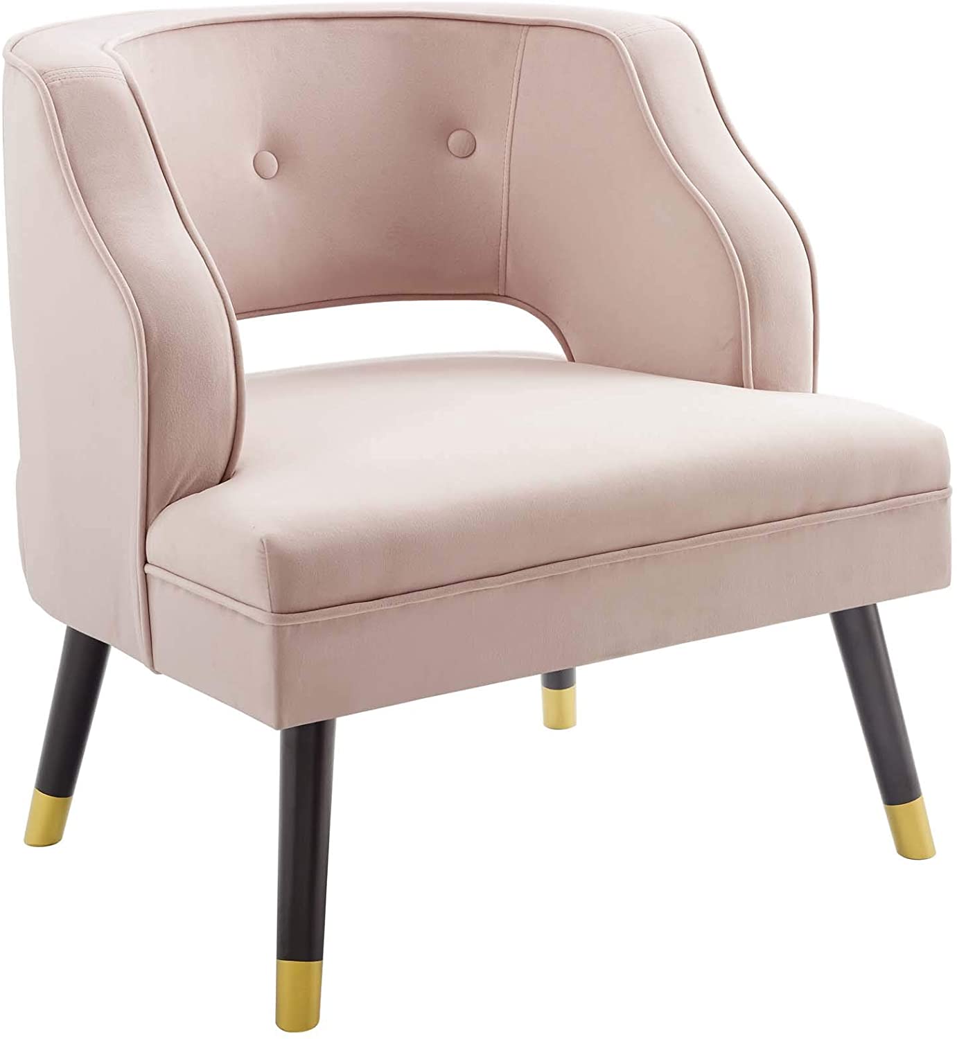 Modway Traipse Button Tufted Open Back Performance Velvet Armchair | Armchairs | Modishstore-36