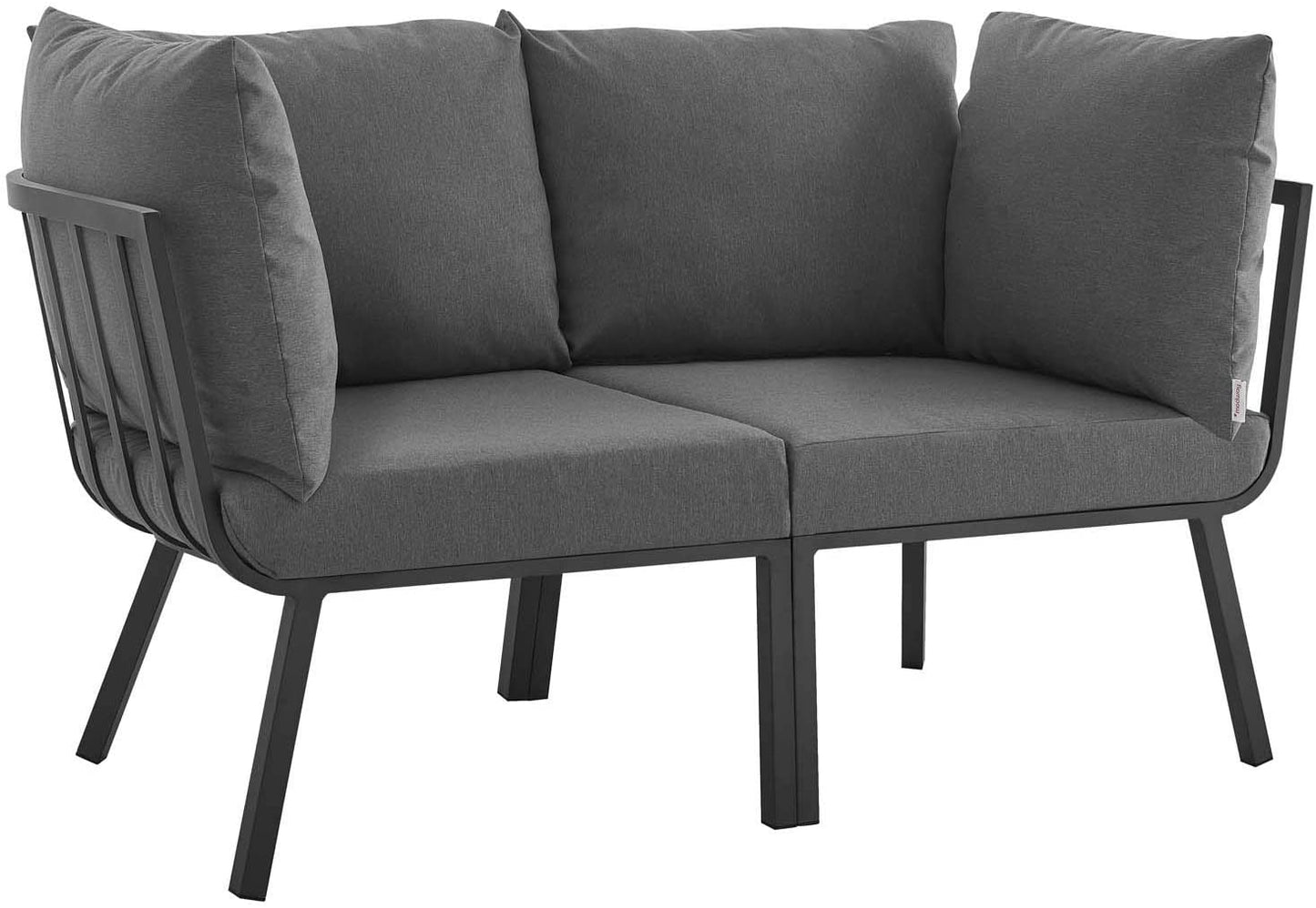 Modway Riverside 2 Piece Outdoor Patio Aluminum Sectional Sofa Set | Outdoor Sofas, Loveseats & Sectionals | Modishstore-23