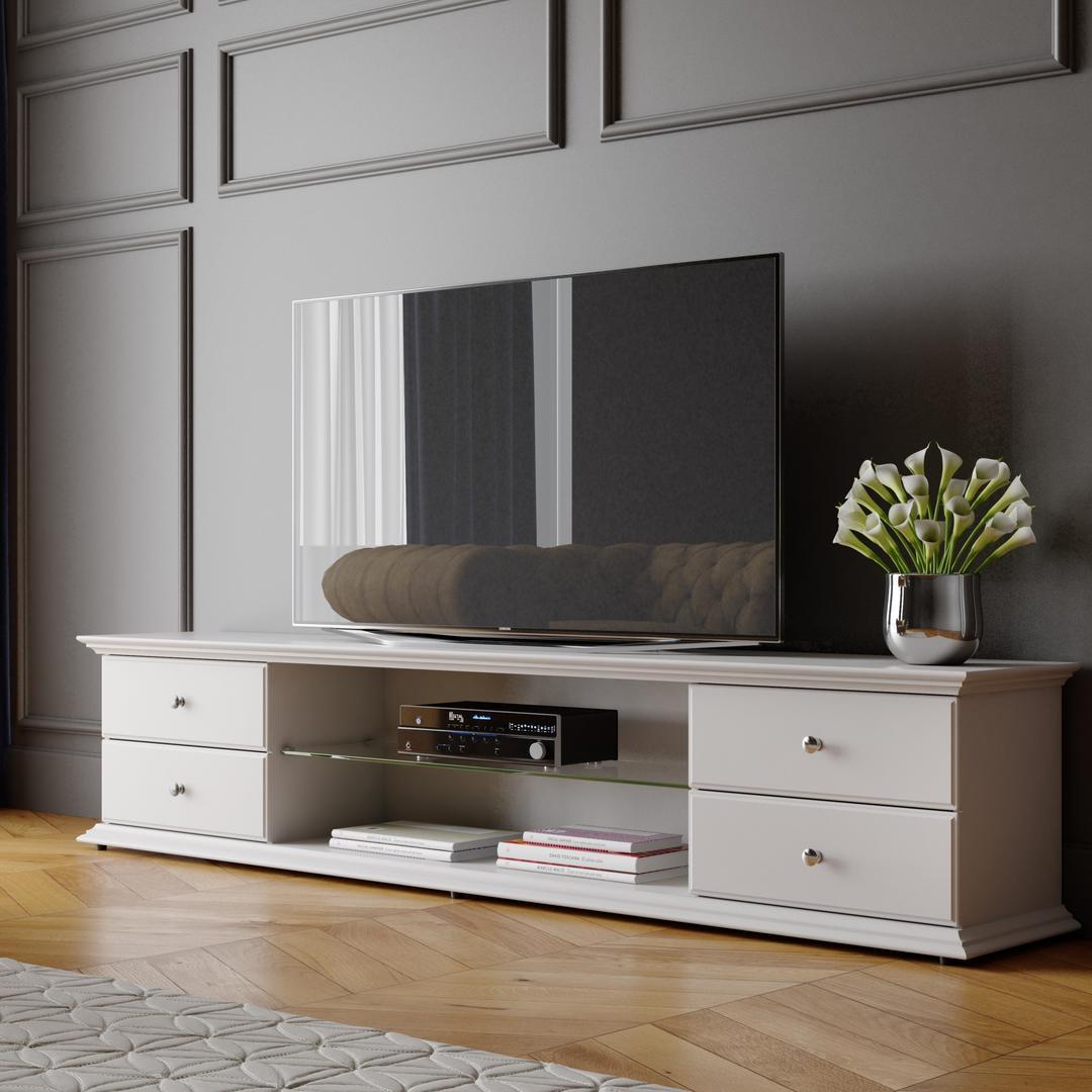 Manhattan Comfort Carder 85.43" 4-Drawer TV Stand