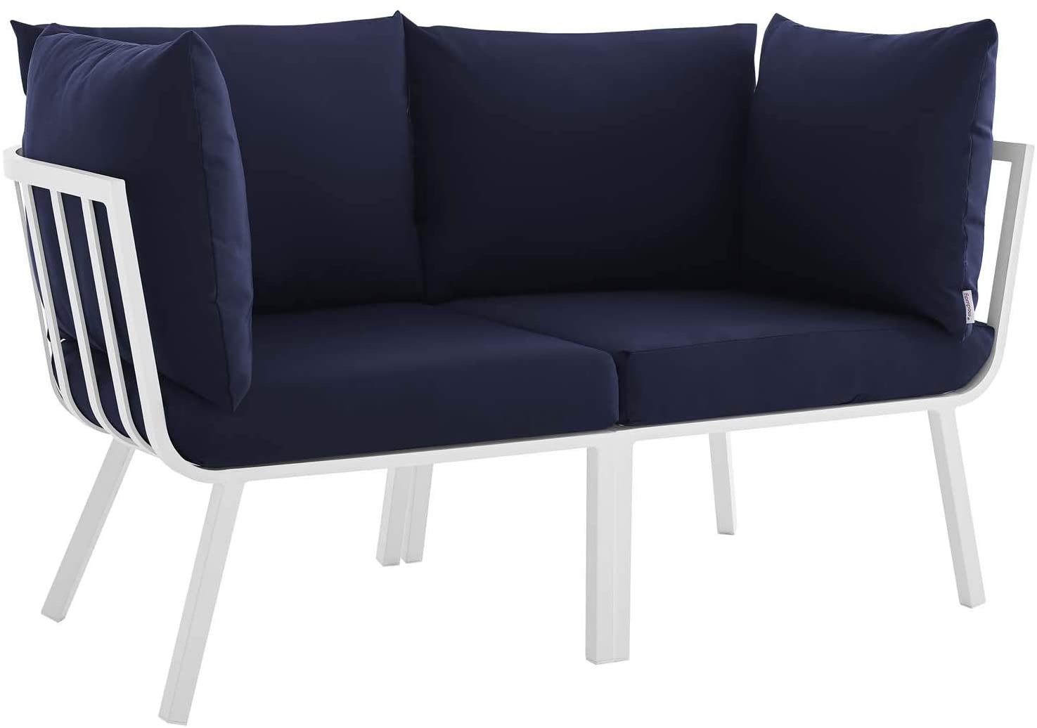 Modway Riverside 2 Piece Outdoor Patio Aluminum Sectional Sofa Set | Outdoor Sofas, Loveseats & Sectionals | Modishstore-5