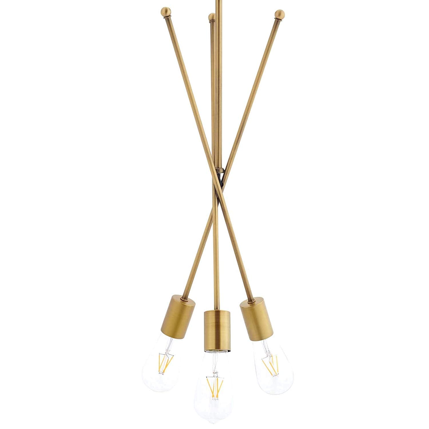 Modway Strive Brass Pendant Chandelier | Chandeliers | Modishstore-2