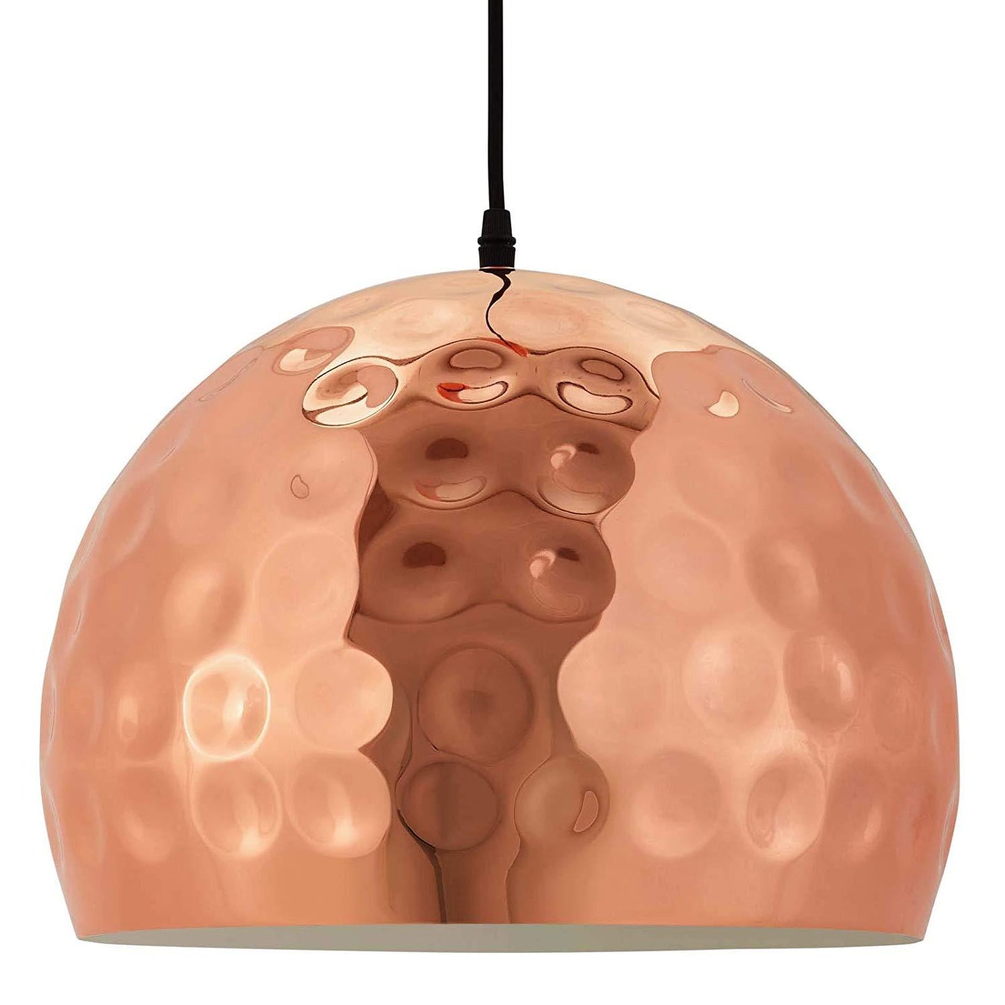 Modway Dimple 13.5" Half-Sphere Rose Gold Pendant Light