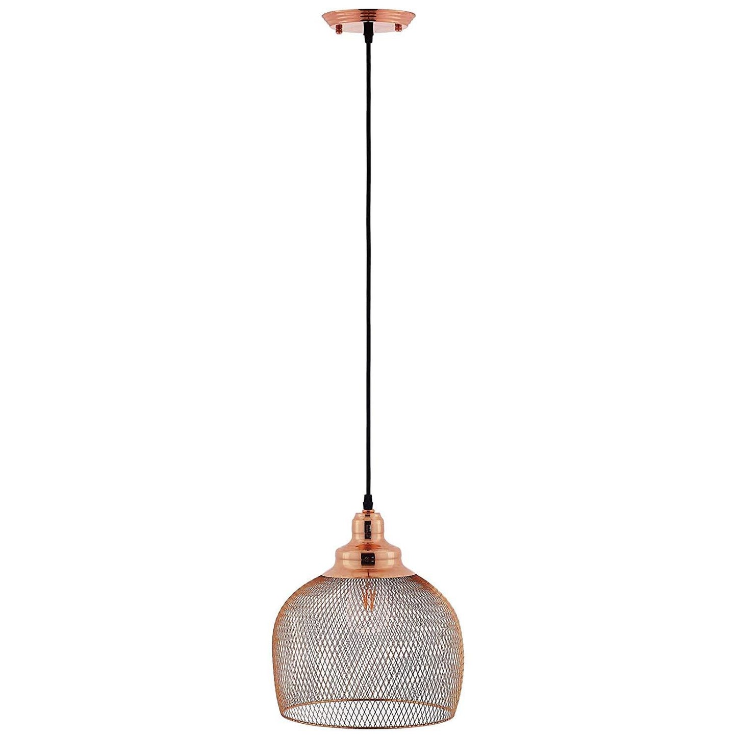 Modway Glimmer Half-Sphere Rose Gold Pendant Light