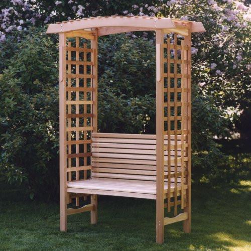 All Things Cedar Garden Arbor w/ Bench