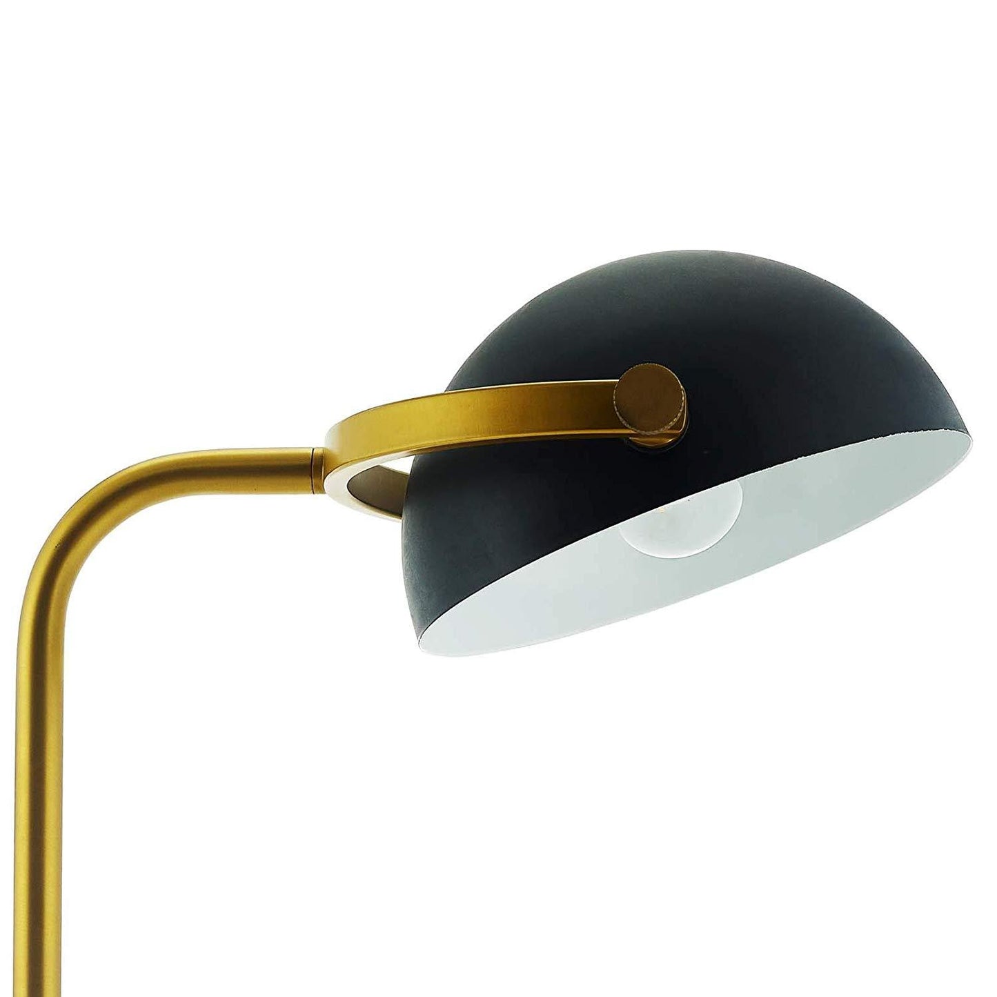 Modway Convey Bronze and White Marble Floor Lamp