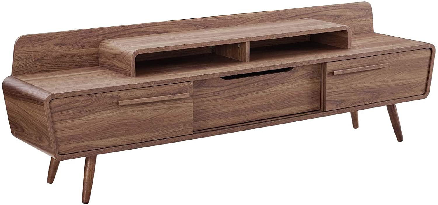 Modway Omnistand 2 Piece Entertainment Center in Walnut Gray | TV Stands | Modishstore-4