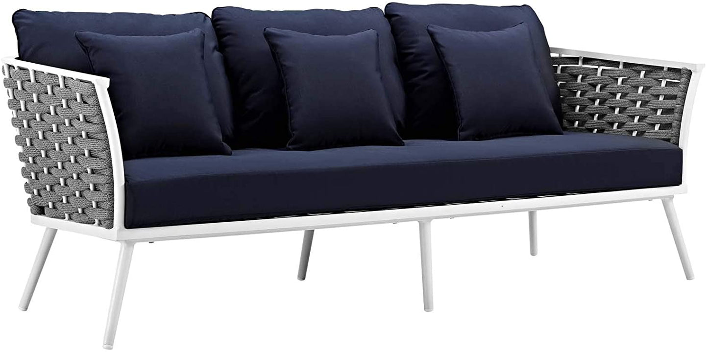 Modway Stance 2 Piece Outdoor Patio Aluminum Sectional Sofa Set-EEI-3164 | Outdoor Sofas, Loveseats & Sectionals | Modishstore-10