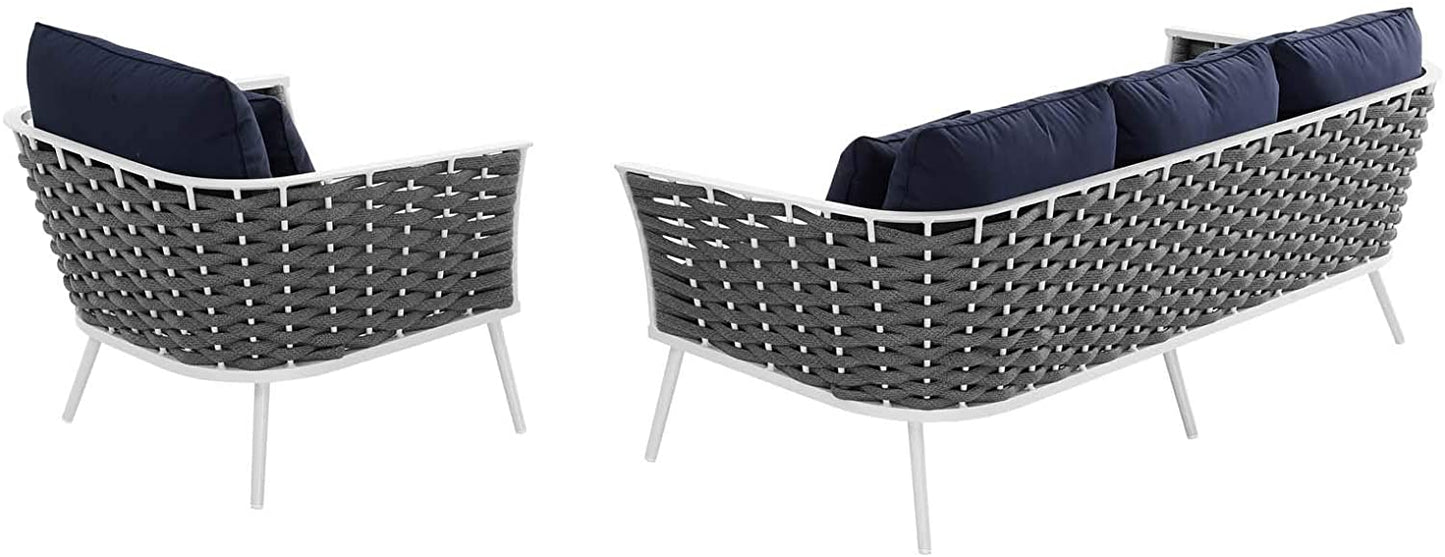 Modway Stance 2 Piece Outdoor Patio Aluminum Sectional Sofa Set-EEI-3164 | Outdoor Sofas, Loveseats & Sectionals | Modishstore-11