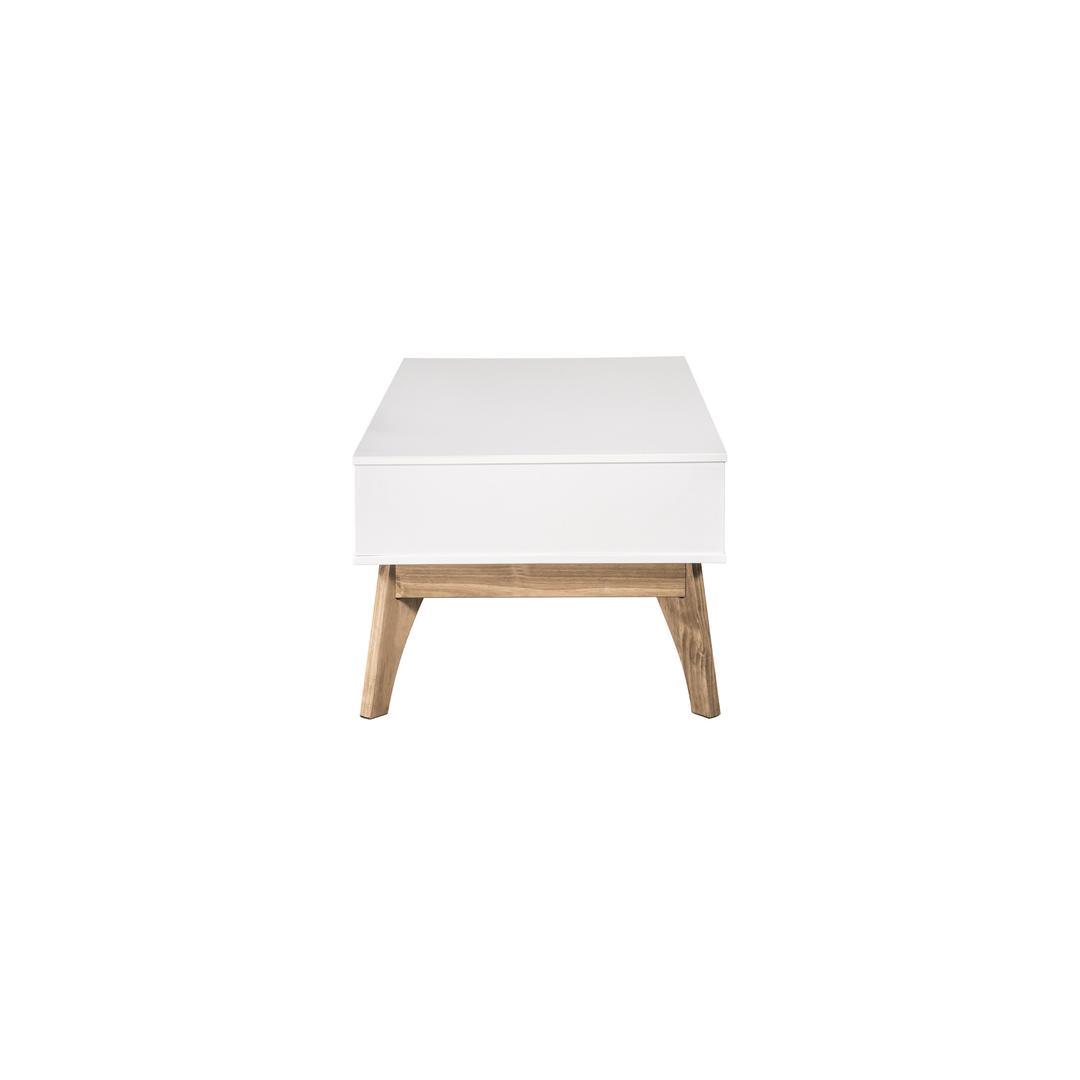 Manhattan Comfort Rustic Mid-Century Modern 2-Drawer Jackie 2.0 Coffee Table