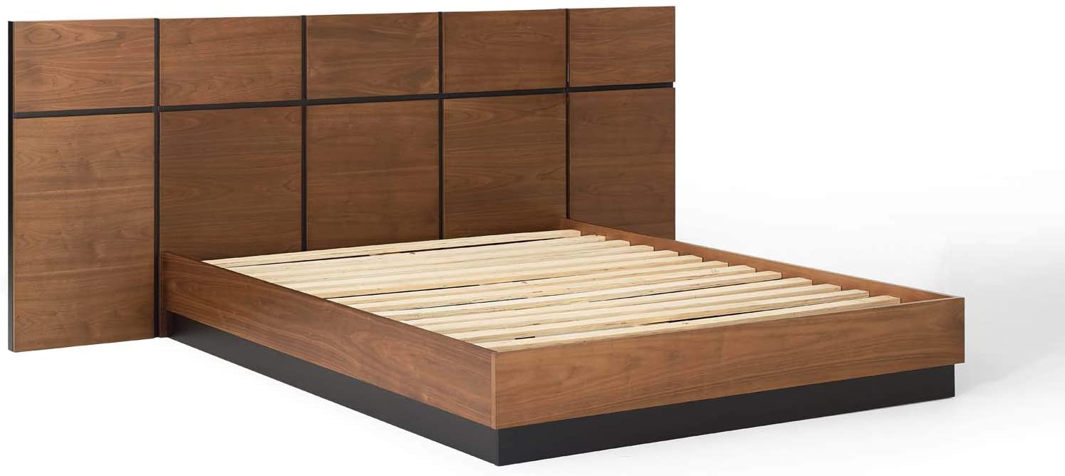Modway Caima 4-Piece Bedroom Set in Walnut | Bedroom Sets | 