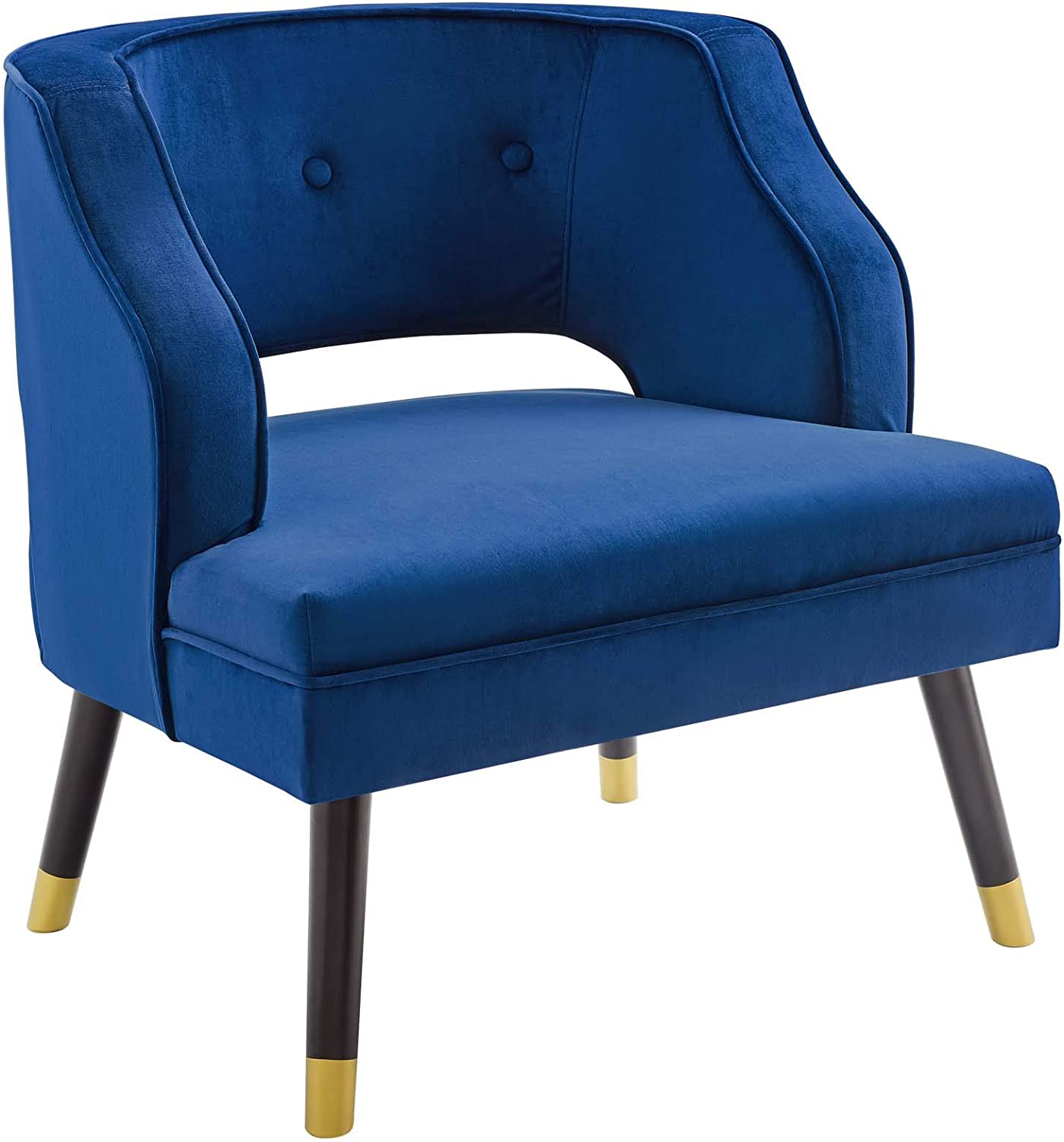 Modway Traipse Button Tufted Open Back Performance Velvet Armchair | Armchairs | Modishstore-13
