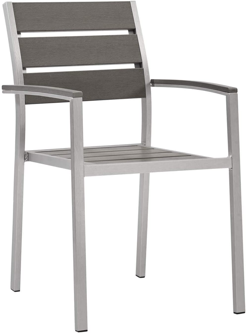 Modway Shore Outdoor Patio Aluminum Dining Armchair S/2 | Armchairs | Modishstore-2