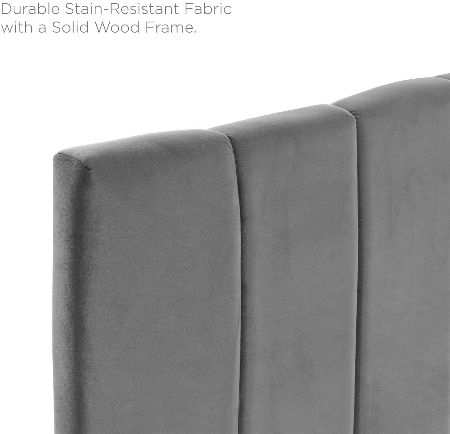 Modway Camilla Channel Tufted Full/Queen Performance Velvet Headboard | Headboards | 