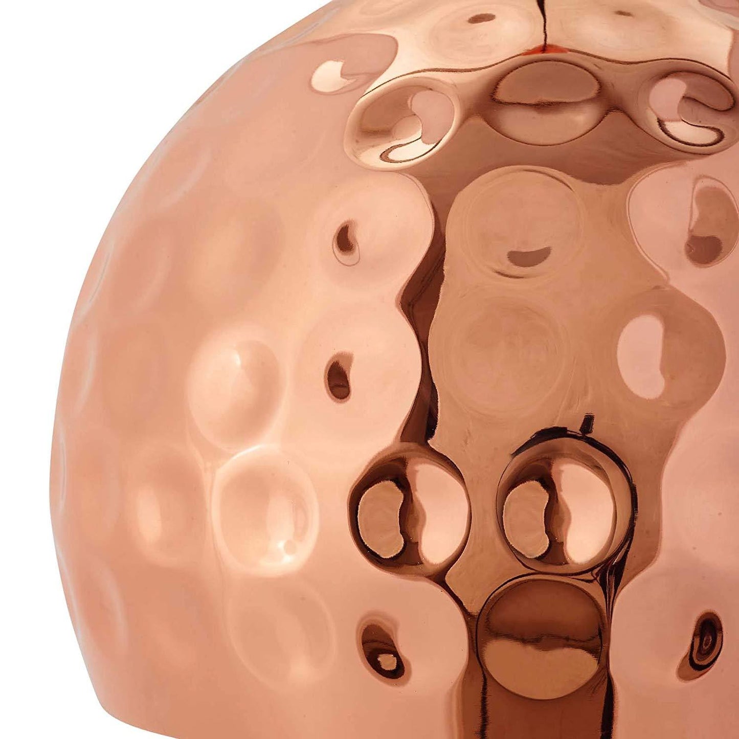Modway Dimple 13.5" Half-Sphere Rose Gold Pendant Light