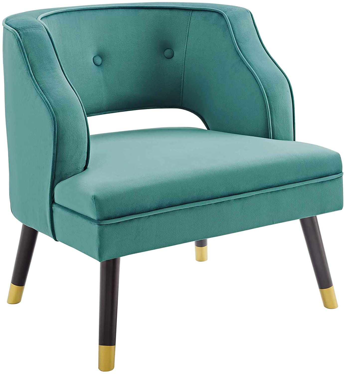 Modway Traipse Button Tufted Open Back Performance Velvet Armchair | Armchairs | Modishstore-12