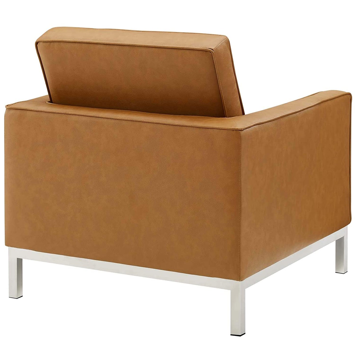 Modway Loft Tufted Upholstered Faux Leather Armchair | Armchairs | Modishstore-23