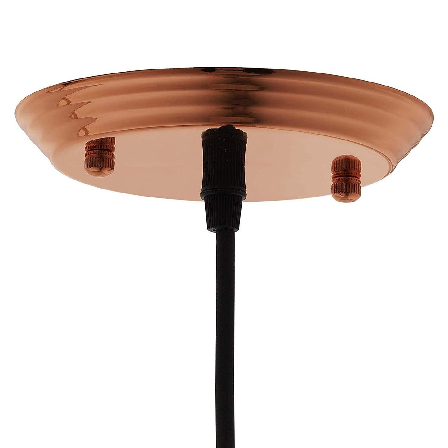 Modway Dimple 6.5" Bell-Shaped Rose Gold Pendant Light