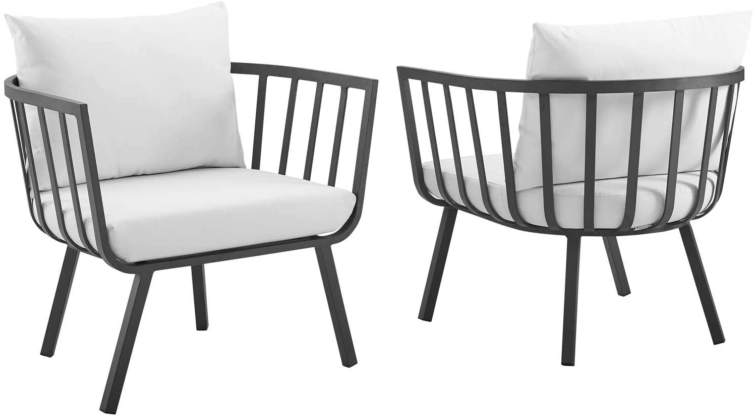 Modway Riverside Outdoor Patio Aluminum Armchair Set of 2 | Armchairs | Modishstore-12