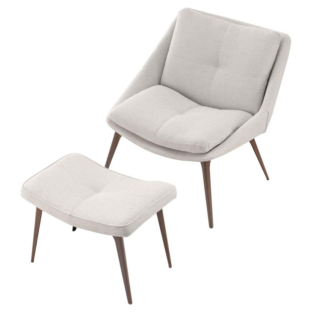 Modloft Columbus Lounge Chair and Ottoman