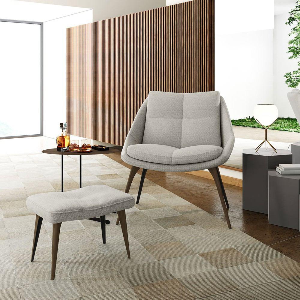 Modloft Columbus Lounge Chair and Ottoman