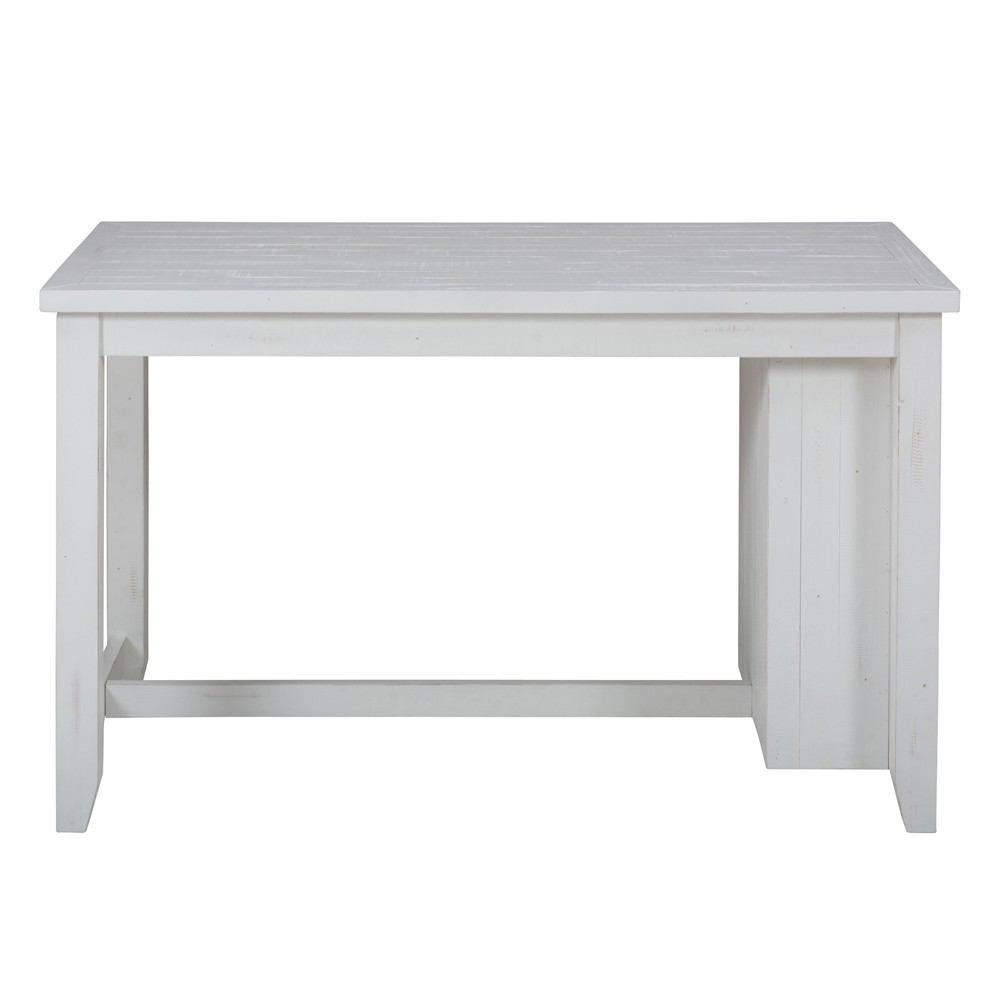 Jofran Madaket Reclaimed Pine Counter Height Table with 3 Shelf Storage