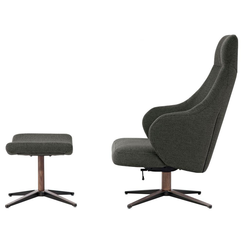 Modloft Bradhurst Lounge Chair and Ottoman