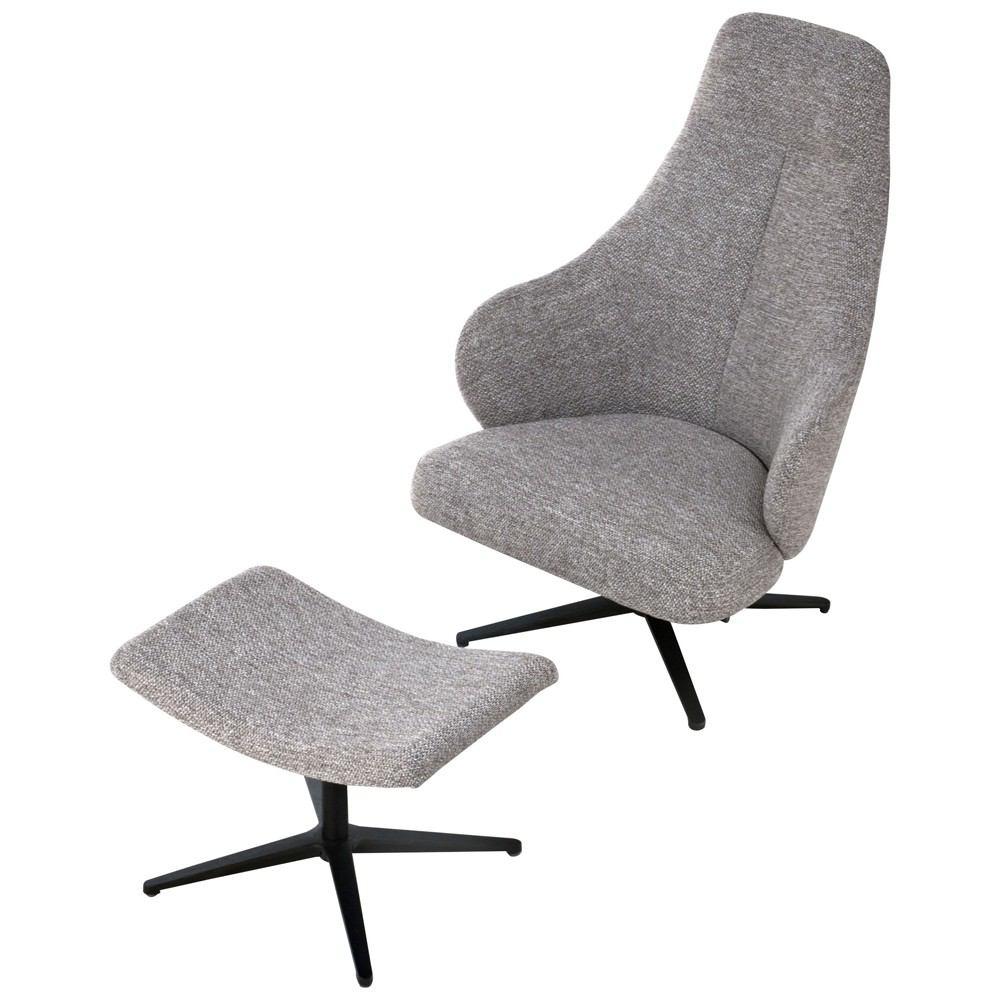 Modloft Bradhurst Lounge Chair and Ottoman