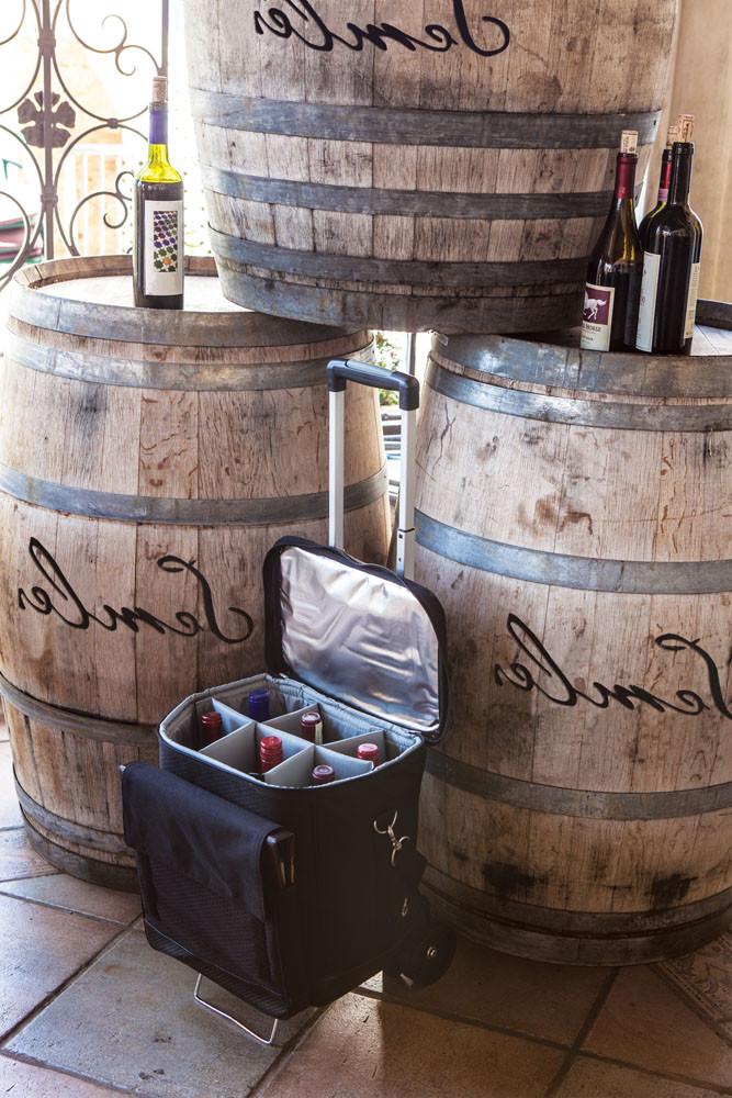 Picnic Time Cellar Wine Tote and Cooler - Set of 2