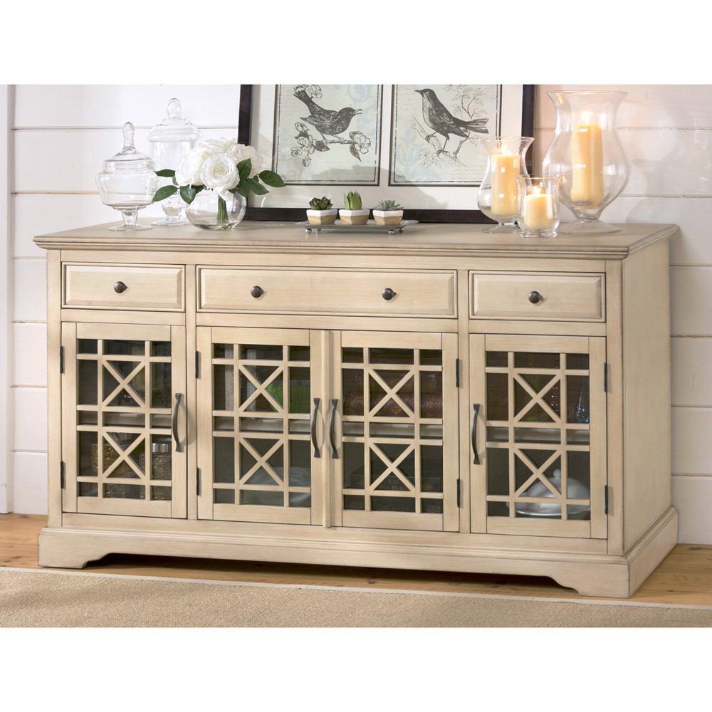 Jofran Craftsman Antique Cream 60" Media Unit