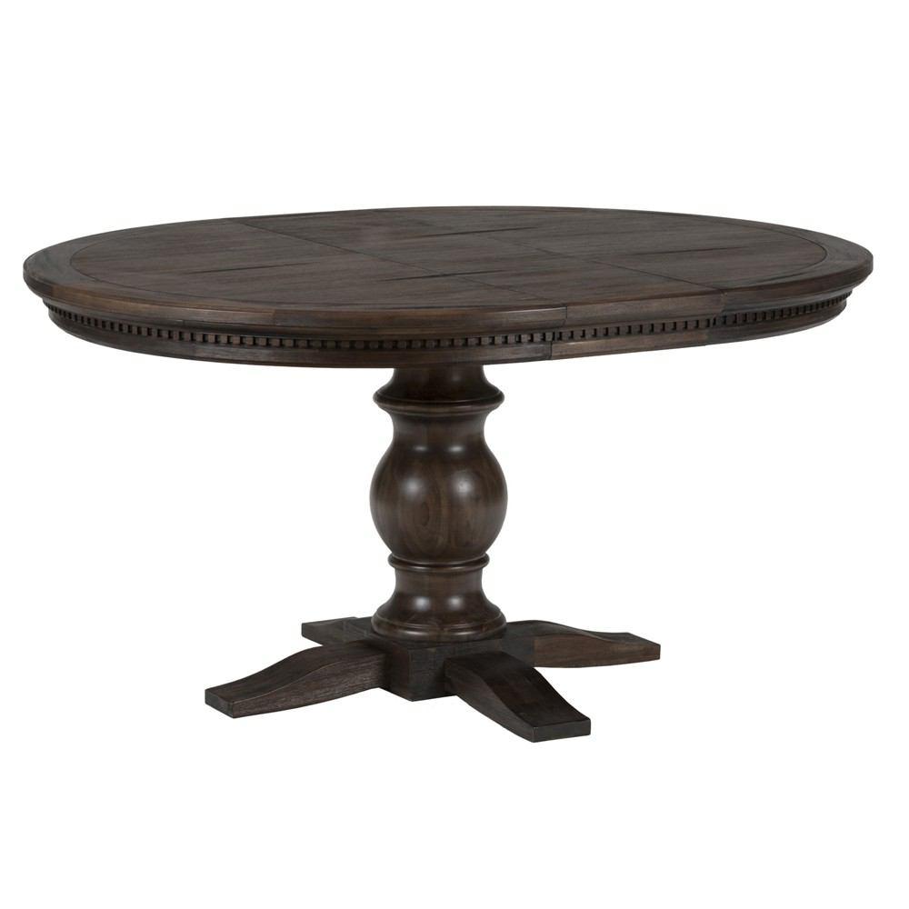 Jofran Geneva Hills Round to Oval Pedestal Dining Table