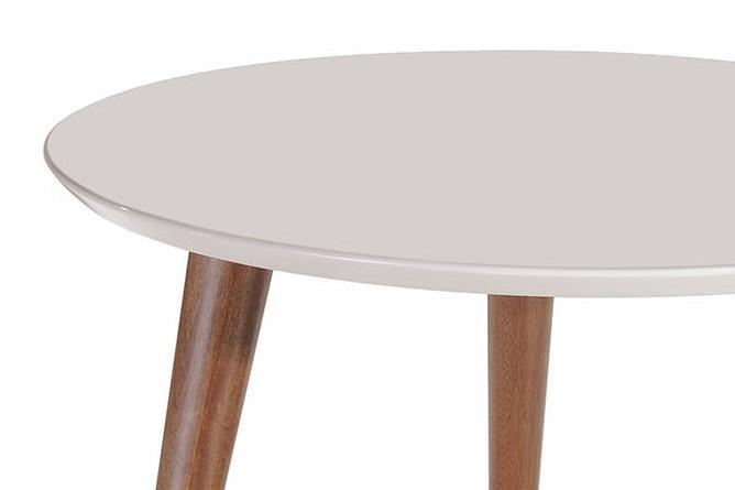 Manhattan Comfort Moore 23.62" Round Mid-High Coffee Table