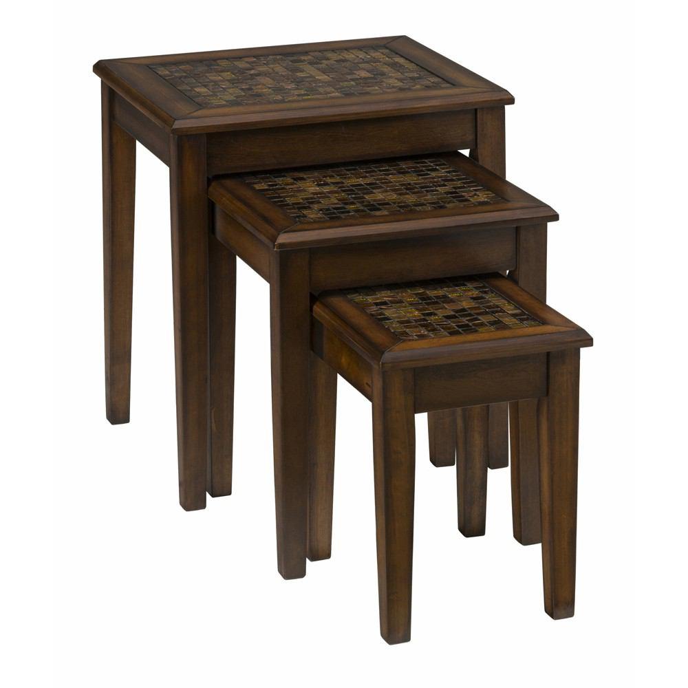 Jofran Baroque Brown Nesting Tables