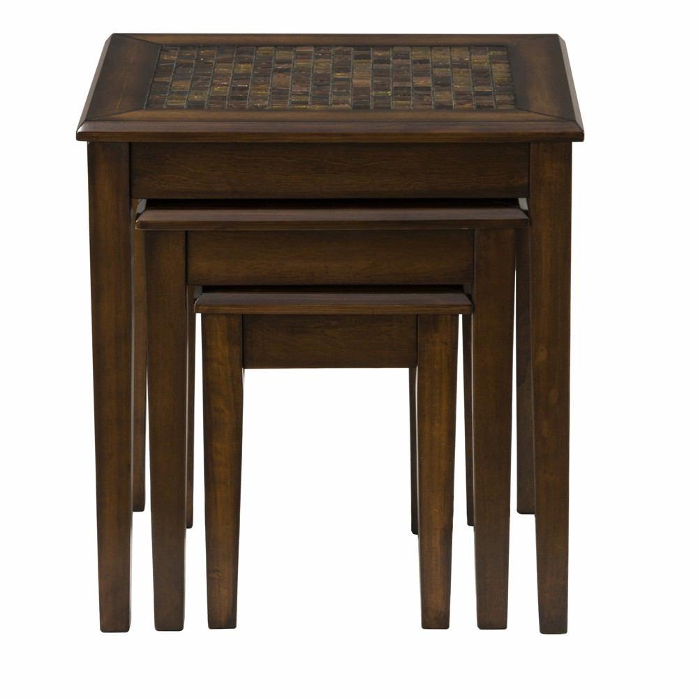 Jofran Baroque Brown Nesting Tables