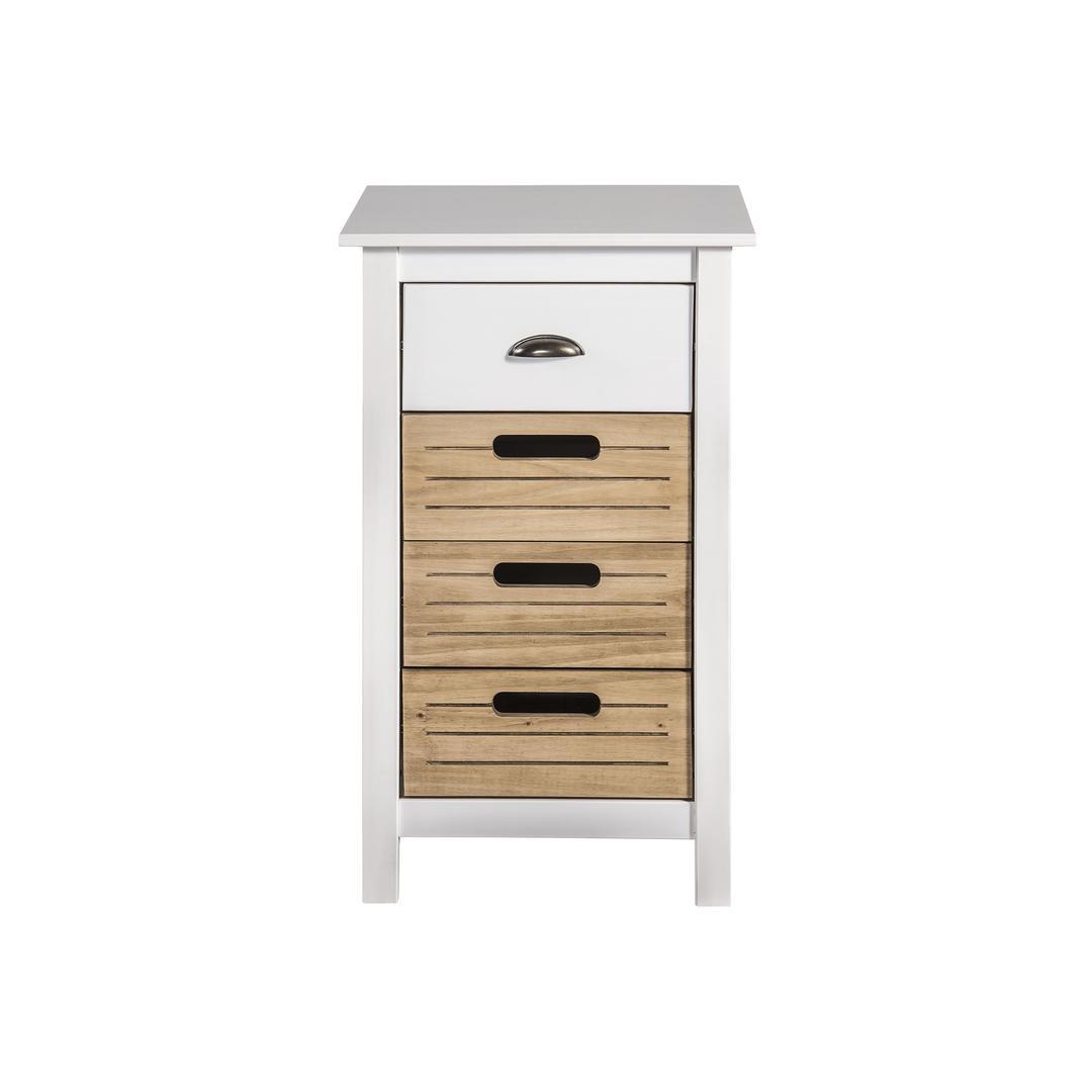 Manhattan Comfort Mid-Century Modern-Rustic 4-Drawer Irving 31.49" Tall Dresser