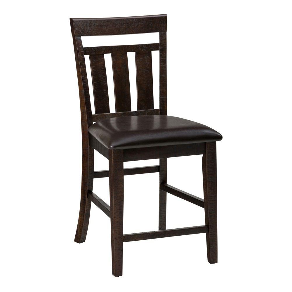 Jofran Kona Grove Upholstered Slat Back Stool