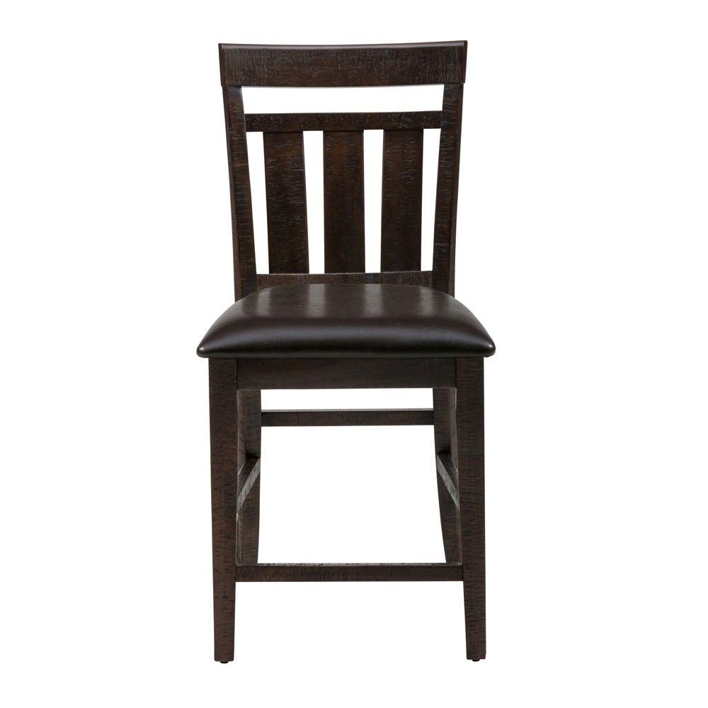 Jofran Kona Grove Upholstered Slat Back Stool