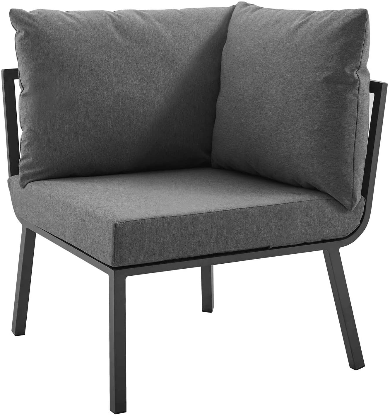 Modway Riverside 2 Piece Outdoor Patio Aluminum Sectional Sofa Set | Outdoor Sofas, Loveseats & Sectionals | Modishstore-27